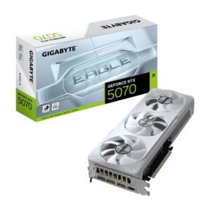 Graphics Card | GIGABYTE | NVIDIA GeForce RTX 5070 | 12 GB | GDDR7 | 192 bit | PCIE 5.0 16x | GPU 2587 MHz | Triple slot Fansink | 1xHDMI | 3xDisplayPort | GV-N5070EAGLEOCICE-12GD