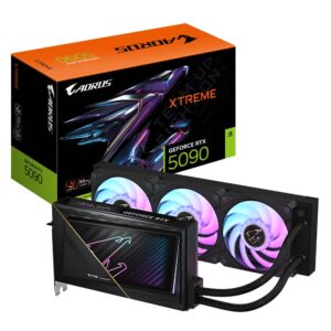 Graphics Card | GIGABYTE | NVIDIA GeForce RTX 5090 | 32 GB | GDDR7 | 512 bit | PCIE 5.0 16x | GPU 2655 MHz | Water cooling | 1xHDMI | 3xDisplayPort | GV-N5090AORUSXW-32GD1.0