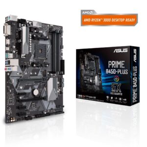 Mainboard | ASUS | AMD B450 | SAM4 | ATX | 3xPCI-Express 2.0 1x | 1xPCI-Express 3.0 16x | 1xM.2 | Memory DDR4 | Memory slots 4 | 1xDVI | 1xHDMI | 2xUSB 2.0 | 4xUSB 3.1 | 1xUSB type C | 1xPS/2 | 1xRJ45 | 3xAudio port | PRIMEB450-PLUS