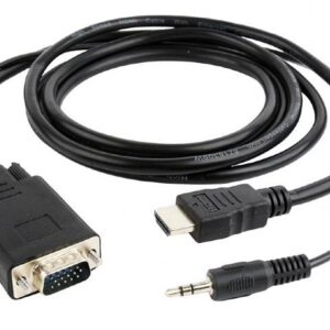 CABLE HDMI-VGA +3.5MM/1.8M A-HDMI-VGA-03-6 GEMBIRD