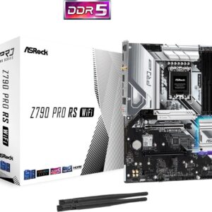 Mainboard | ASROCK | Intel Z790 | LGA1700 | ATX | Memory DDR5 | Memory slots 4 | 2xPCI-Express 3.0 1x | 1xPCI-Express 4.0 16x | 1xPCI-Express 5.0 16x | 4xM.2 | 1xHDMI | 1xDisplayPort | 4xUSB 2.0 | 3xUSB 3.2 | 1xUSB-C | 1xPS/2 | 1xRJ45 | 3xAudio port | 2xWiFi antenna port | Z790PRORSWIFI