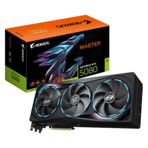 Graphics Card | GIGABYTE | NVIDIA GeForce RTX 5080 | 16 GB | GDDR7 | 256 bit | PCIE 5.0 16x | GPU 2617 MHz | Dual Slot Fansink | 1xHDMI | 3xDisplayPort | GV-N5080AORUSM-16GD1.0