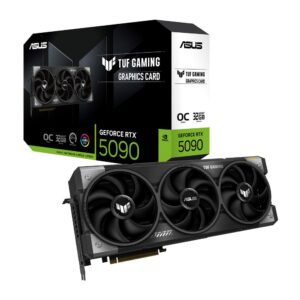 Graphics Card | ASUS | NVIDIA GeForce RTX 5090 | 32 GB | GDDR7 | 512 bit | PCIE 5.0 16x | Triple slot Fansink | 2xHDMI | 3xDisplayPort | TUF-RTX5090-O32G-GAMING