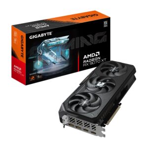 Graphics Card | GIGABYTE | AMD Radeon RX 9070 XT | 16 GB | GDDR6 | 256 bit | PCIE 5.0 16x | Triple slot Fansink | GV-R9070XTGAMING-16GD1.0