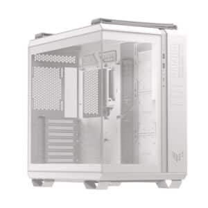 Case | ASUS | TUF Gaming GT502 Horizon | MidiTower | Case product features Transparent panel | Not included | ATX | MicroATX | MiniITX | Colour White | TUFGAMGT502HORIZONWHT