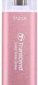 External SSD | TRANSCEND | ESD300 | 512GB | USB-C | 3D NAND | Write speed 950 MBytes/sec | Read speed 1050 MBytes/sec | TS512GESD300P