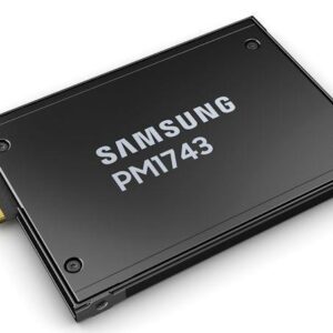 SSD | SAMSUNG | SSD series PM1743 | 3.84TB | PCIe Gen5 | NVMe | NAND flash technology TLC | Write speed 6000 MBytes/sec | Read speed 14000 MBytes/sec | Form Factor E3.S | MTBF 25000000 hours | MZ3LO3T8HCJR-00A07
