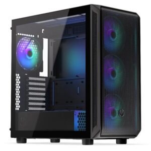 Case | ENDORFY | Arx 700 ARGB | MidiTower | Case product features Transparent panel | Not included | ATX | MicroATX | MiniITX | Colour Black | EY2A013