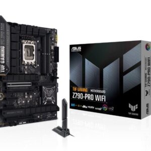 Mainboard | ASUS | Intel Z790 | LGA1700 | ATX | Memory DDR5 | Memory slots 4 | 1xPCI-Express 3.0 1x | 1xPCI-Express 3.0 16x | 1xPCI-Express 4.0 4x	 | 1xPCI-Express 4.0 16x | 1xPCI-Express 5.0 16x | 4xM.2 | 1xHDMI | 1xDisplayPort | 6xUSB 3.2 | 2xUSB-C | 1xOptical S/PDIF | 1xRJ45 | 5xAudio port | TUFGAMINGZ790-PROWIFI