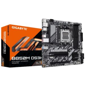 Mainboard | GIGABYTE | AMD B850 | SAM5 | Micro-ATX | Memory DDR5 | Memory slots 4 | 1xPCI-Express 3.0 4x | 1xPCI-Express 5.0 16x | 2xM.2 | 1xHDMI | 2xDisplayPort | 4xUSB 2.0 | 2xUSB 3.2 type B | 1xUSB 3.2 | 1xUSB-C | 1xPS/2 | 1xRJ45 | 3xAudio port | B850MDS3H