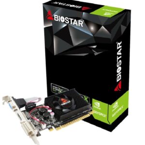 Graphics Card | BIOSTAR | NVIDIA GeForce 210 | 1 GB | DDR3 | 64 bit | PCIE 2.0 16x | Memory 1333 MHz | GPU 589 MHz | Single Slot Fansink | 1x15pin D-sub | 1xDVI-D | 1xHDMI | VN2103NHG6