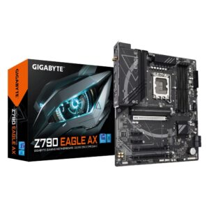 Mainboard | GIGABYTE | Intel Z790 | LGA1700 | ATX | Memory DDR5 | Memory slots 4 | 2xPCI-Express 3.0 1x | 1xPCI-Express 3.0 16x | 1xPCI-Express 4.0 16x | 1xPCI-Express 5.0 16x | 3xM.2 | 1xHDMI | 1xDisplayPort | 2xUSB 2.0 | 5xUSB 3.2 | 1xUSB-C | 1xPS/2 | 1xRJ45 | 3xAudio port | Z790EAGLEAX