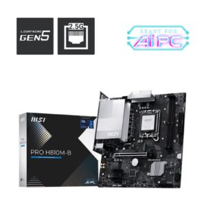 Mainboard | MSI | Intel H810 | LGA1851 | Micro-ATX | Memory DDR5 | Memory slots 2 | PROH810M-B