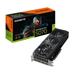 Graphics Card | GIGABYTE | NVIDIA GeForce RTX 5070 | 12 GB | GDDR7 | 192 bit | PCIE 5.0 16x | GPU 2542 MHz | Triple slot Fansink | 1xHDMI | 3xDisplayPort | GV-N5070WF3OC-12GD
