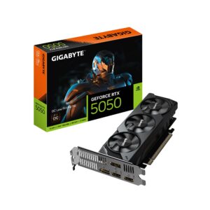 Graphics Card | GIGABYTE | NVIDIA GeForce RTX 5050 | 8 GB | GDDR6 | 128 bit | PCIE 5.0 16x | GPU 2587 MHz | Triple slot Fansink | GV-N5050OC-8GL1.0