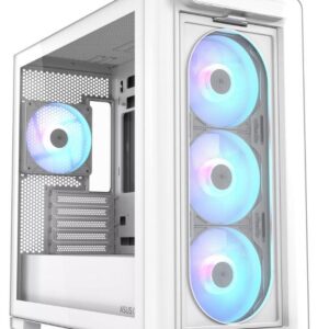 Case | ASUS | A23 PLUS | MidiTower | Case product features Transparent panel | MicroATX | MiniITX | Colour White | A23PLUSTG/ARGBWHITE