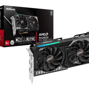 Graphics Card | ASROCK | AMD Radeon RX 9060 XT | 8 GB | GDDR6 | 128 bit | PCIE 5.0 16x | Dual Slot Fansink | RX9060XTCL8GO