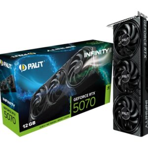 Graphics Card | PALIT | NVIDIA GeForce RTX 5070 | 12 GB | GDDR7 | 192 bit | PCIE 5.0 16x | Triple slot Fansink | 1xHDMI | 3xDisplayPort | NE75070019K9-GB2050S
