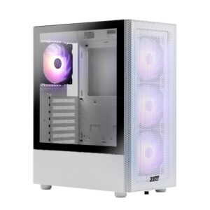 Case | ADATA | XPG VALOR MESH C | MidiTower | Case product features Transparent panel | Not included | ATX | MicroATX | MiniITX | Colour White | VALORMESHMT-WHCWW