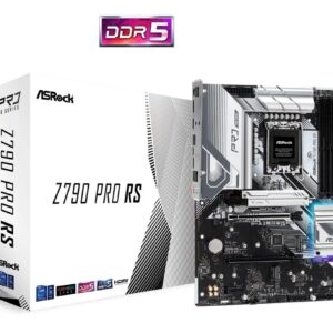 Mainboard | ASROCK | Intel Z790 | LGA1700 | ATX | Memory DDR5 | Memory slots 4 | 2xPCI-Express 3.0 1x | 1xPCI-Express 4.0 16x | 1xPCI-Express 5.0 16x | 4xM.2 | 1xHDMI | 1xDisplayPort | 4xUSB 2.0 | 3xUSB 3.2 | 1xUSB-C | 1xPS/2 | 1xRJ45 | 3xAudio port | Z790PRORS