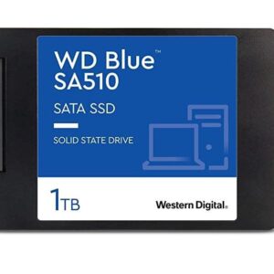 SSD | WESTERN DIGITAL | Blue SA510 | 1TB | SATA 3.0 | Write speed 510 MBytes/sec | Read speed 560 MBytes/sec | 2 5 | TBW 400 TB | MTBF 1750000 hours | WDS100T3B0A
