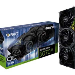 Graphics Card | PALIT | NVIDIA GeForce RTX 5070 Ti | 16 GB | GDDR7 | 256 bit | PCIE 5.0 16x | Triple slot Fansink | 1xHDMI | 3xDisplayPort | NE7507TS19T2-GB2031Y