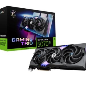 Graphics Card | MSI | NVIDIA GeForce RTX 5070 Ti | 16 GB | GDDR7 | 256 bit | PCIE 5.0 16x | Dual Slot Fansink | 1xHDMI | 3xDisplayPort | RTX5070TI16GGAMTRIOOC