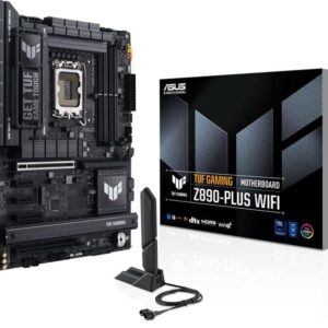 Mainboard | ASUS | Intel Z890 | LGA1851 | ATX | Memory DDR5 | Memory slots 4 | 2xPCI-Express 4.0 1x | 1xPCI-Express 4.0 4x	 | 1xPCI-Express 4.0 16x | 1xPCI-Express 5.0 16x | 4xM.2 | 1xHDMI | 1xDisplayPort | 3xUSB 3.0 | 3xUSB 3.1 | 1xUSB-C | 1xUSB-C w/Thunderbolt | 1xOptical S/PDIF | 1xRJ45 | 5xAudio port | TUFGAMINGZ890-PLUSWIFI