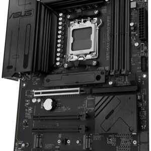 Mainboard | ASUS | AMD X870 | SAM5 | ATX | Memory DDR5 | Memory slots 4 | 1xPCI-Express 3.0 16x | 2xPCI-Express 4.0 16x | 1xPCI-Express 5.0 16x | 3xM.2 | 1xHDMI | 4xUSB 2.0 | 4xUSB 3.2 | 2xUSB-C | 1xRJ45 | 3xAudio port | X870MAXGAMINGWIFI7