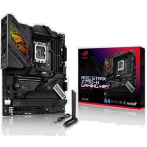 Mainboard | ASUS | Intel Z790 | LGA1700 | ATX | Memory DDR5 | Memory slots 4 | 1xPCI-Express 3.0 1x | 1xPCI-Express 4.0 16x | 1xPCI-Express 5.0 16x | 4xM.2 | 1xHDMI | 1xDisplayPort | 2xUSB 2.0 | 6xUSB 3.2 | 2xUSB-C | 1xOptical S/PDIF | 1xRJ45 | 5xAudio port | STRIXZ790-HGAMINGWIFI