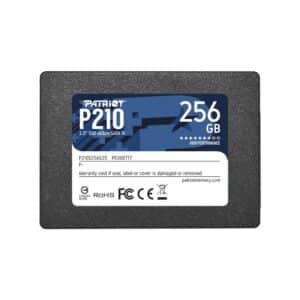 SSD | PATRIOT | P210 | 256GB | Write speed 400 MBytes/sec | Read speed 500 MBytes/sec | 2 5 | TBW 120 TB | P210S256G25