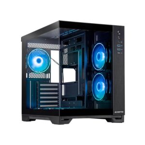 Case | CHIEFTEC | VISIO GM-30B-TG-OP | MidiTower | Case product features Transparent panel | Not included | ATX | MicroATX | MiniITX | Colour Black | GM-30B-TG-OP
