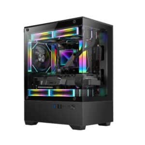 Case | GOLDEN TIGER | Raider SL-2 | MiniTower | Case product features Transparent panel | Not included | Colour Black | RAIDERSL-2