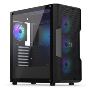 Case | ENDORFY | Regnum 400 ARGB | MidiTower | Case product features Transparent panel | Not included | ATX | MicroATX | MiniITX | Colour Black | EY2A009