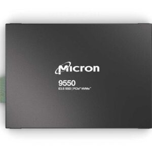 SSD | MICRON | SSD series 9550 MAX | 6.4TB | NVMe | NAND flash technology 3D TLC | Write speed 6000 MBytes/sec | Read speed 14000 MBytes/sec | Form Factor E3.S | TBW 35040 TB | MTFDLBQ6T4THB-1BK1DABYYR