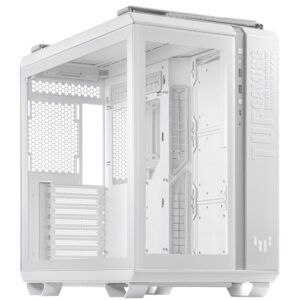 Case | ASUS | TUF Gaming GT502 | MidiTower | Case product features Transparent panel | Not included | ATX | MicroATX | MiniITX | Colour White | GAMGT502PLUS/TGARGBWH
