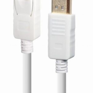 CABLE DISPLAY PORT 1.8M/WHITE CC-DP2-6-W GEMBIRD