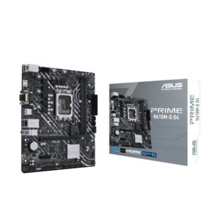 Mainboard | ASUS | Intel H610 | LGA1700 | MicroATX | Memory DDR4 | Memory slots 2 | 1xPCI-Express 3.0 1x | 1xPCI-Express 4.0 16x | 1xM.2 | 1x15pin D-sub | 1xHDMI | 2xAudio-In | 1xAudio-Out | 4xUSB 2.0 | 2xUSB 3.2 | 1xCOM | 1xPS/2 | 1xRJ45 | PRIMEH610M-DD4