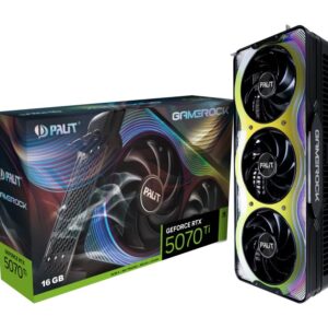 Graphics Card | PALIT | NVIDIA GeForce RTX 5070 Ti | 16 GB | GDDR7 | 256 bit | PCIE 5.0 16x | GPU 2295 MHz | Triple slot Fansink | 1xHDMI | 3xDisplayPort | NE7507T019T2-GB2030G