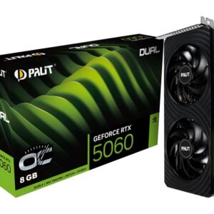 Graphics Card | PALIT | NVIDIA GeForce RTX 5060 | 8 GB | GDDR7 | 128 bit | PCIE 5.0 16x | Dual Slot Fansink | 1xHDMI | 3xDisplayPort | NE75060S19P1-GB2063D