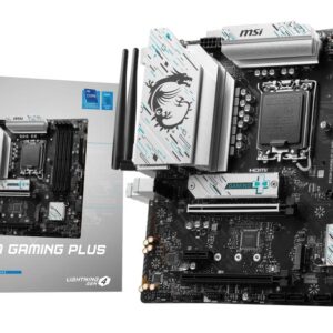 Mainboard | MSI | Intel B760 Express | LGA1700 | Micro-ATX | Memory DDR5 | Memory slots 4 | 1xPCI-Express 3.0 1x | 1xPCI-Express 4.0 4x	 | 1xPCI-Express 4.0 16x | 2xM.2 | 2xHDMI | 2xDisplayPort | 2xUSB 2.0 | 4xUSB 3.2 | 1xPS/2 | 1xRJ45 | 3xAudio port | B760MGAMINGPLUSWIFI