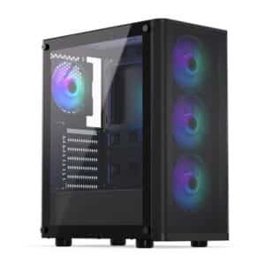 Case | ENDORFY | Ventum 200 ARGB | MidiTower | Case product features Transparent panel | Not included | ATX | MicroATX | MiniITX | Colour Black | EY2A014
