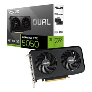 Graphics Card | ASUS | NVIDIA GeForce RTX 5050 | 8 GB | GDDR6 | 128 bit | PCIE 5.0 16x | Dual Slot Fansink | DUAL-RTX5050-O8G