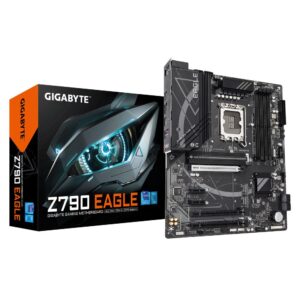 Mainboard | GIGABYTE | Intel Z790 | LGA1700 | ATX | Memory DDR5 | Memory slots 4 | 3xPCI-Express 3.0 1x | 1xPCI-Express 4.0 4x	 | 1xPCI-Express 5.0 16x | 3xM.2 | 1xHDMI | 1xDisplayPort | 6xUSB 2.0 | 6xUSB 3.2 | 1xUSB-C | 1xPS/2 | 1xOptical S/PDIF | 1xRJ45 | 3xAudio port | Z790EAGLE1.0