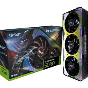 Graphics Card | PALIT | NVIDIA GeForce RTX 5080 | 16 GB | GDDR7 | 256 bit | PCIE 5.0 16x | Triple slot Fansink | 1xHDMI | 3xDisplayPort | NE75080019T2-GB2030G