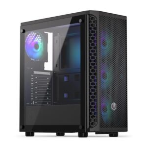 Case | ENDORFY | Signum 300 ARGB | MidiTower | Case product features Transparent panel | Not included | ATX | MicroATX | MiniITX | Colour Black | EY2A006