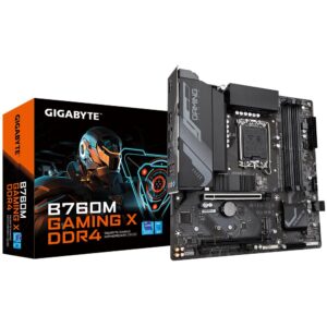 Mainboard | GIGABYTE | Intel B760 Express | LGA1700 | Micro-ATX | Memory DDR4 | Memory slots 4 | 1xPCI-Express 3.0 16x | 1xPCI-Express 4.0 16x | 2xM.2 | 1xHDMI | 1xDisplayPort | 5xUSB 2.0 | 3xUSB 3.2 | 3xAudio port | B760MGAMINGXDDR4