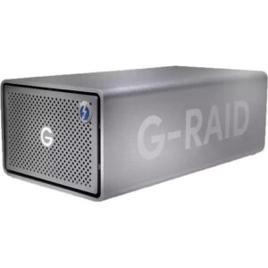 External HDD | WESTERN DIGITAL | G-RAID | SDPH62H-024T-MBAAD | 24TB | USB-C | Thunderbolt | Drives 2 | Rotation speed 7200 rpm | Space Gray | SDPH62H-024T-MBAAD