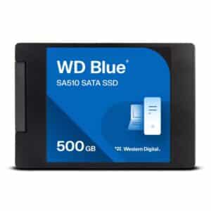 SSD | WESTERN DIGITAL | Blue SA510 | 500GB | SATA 3.0 | Write speed 510 MBytes/sec | Read speed 560 MBytes/sec | 2 5 | TBW 200 TB | MTBF 1750000 hours | WDS500G3B0A
